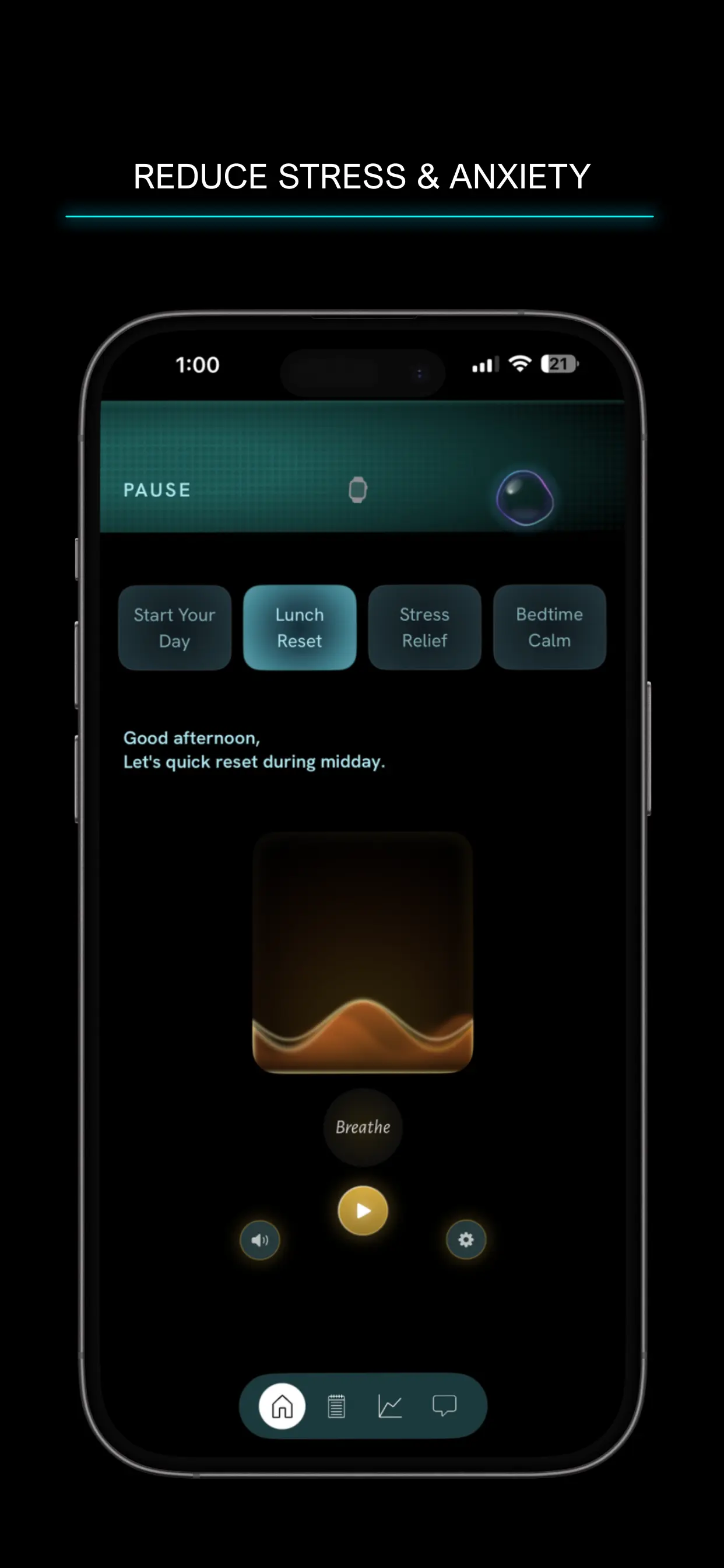 VAYU app breathing session interface