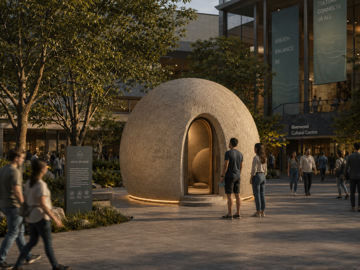 Vayu Sphere: A room that breathes
